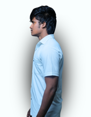 White Driver Half & Full Hand Shirt